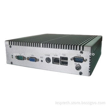 Rugged Industrial Computer, On-board 2GB DDR3 Memory/D525 CPU, 6COM/6USB/2GLAN, 9-28 DC-in, Fanless